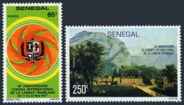 Senegal 450-451, MNH. Mi 634-635. French Language Council,1977. Sassenage Castle - Senegal (1960-...)