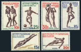 Senegal 212-217, MNH. Mi 258-263. Friendship Games, Dakar-1963. Boxing, Soccer, - Sénégal (1960-...)