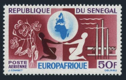 Senegal C36,MNH.Michel 287. EUROPAFRICA-1964.Peanuts,Globe,Factory. - Sénégal (1960-...)