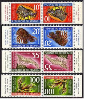 Senegal 301/306 Tete-beche, MNH. Mi 374-377. Lobster, Cicada, Shrimp, Barnacles. - Senegal (1960-...)