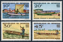 Senegal 253-256,MNH.Michel 310-313. Coree Sailboat, Canoes. 1965. - Senegal (1960-...)