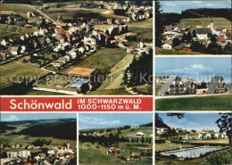 72533522 Schoenwald Schwarzwald Fliegeraufnahme Teilansichten Schwimmbad Schoenw - Other & Unclassified