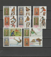 Guinea 1969 Olympic Games Mexico, Athletics, Cycling, Football Soccer, Javelin Set Of 10 MNH - Sommer 1968: Mexico
