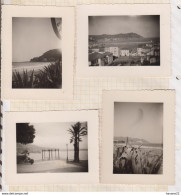 8AK4162 PHOTO AMATEUR 8 X 10.5 CM Lot De 4 Photos COTE AZUR 1948 2 SCANS - Places