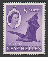 Seychelles 194, MNH. Michel 172. QE II, 1957. Flying Fox. - Seychelles (1976-...)