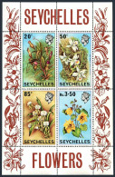 Seychelles 283a Sheet, MNH. Michel, Bl.1. Flowers 1970. Pitcher,Hibiscus,Vanilla - Seychellen (1976-...)