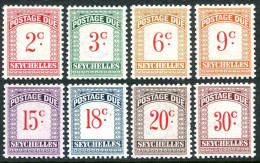 Seychelles J1-J8, MNH. Michel P1-18. Postage Due Stamps 1951. Numeral. - Seychellen (1976-...)