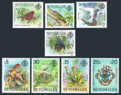 Seychelles 403A-403H Denomination R,MNH. Coral Reef 1980.Fish,Turtle,Gecko,Arms. - Seychelles (1976-...)