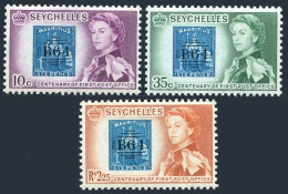 Seychelles 195-197, MNH. Michel 192-194. 1st Post Office Victoria-100, 1961. - Seychellen (1976-...)