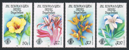 Seychelles Zil Elwannyen Sesel 122-125, MNH. Mi 124-127. Flowers, 1986. Hibiscus - Seychellen (1976-...)
