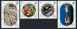 Zil Elwannyen Sesel 154-157, 158, MNH. Mi 166-169, Bl.6. Moon Landing,20, 1989. - Seychelles (1976-...)