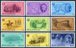 Seychelles 370-378, MNH. Mi 375-383. USA-200. History, Alaska, Apollo-11, Train, - Seychelles (1976-...)