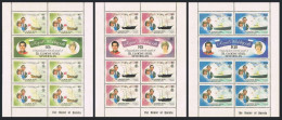Zil Elwannyen Sesel 23-28 Sheets,MNH.Mi 23-28 Klb. Charles-Diana Wedding,1981. - Seychelles (1976-...)