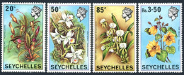 Seychelles 280-283,283a, MNH. Mi 282-285, Bl.1. Flowers 1970: Pitcher, Hibiscus, - Seychellen (1976-...)