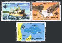 Seychelles Zil Elwannyen Sesel 17-19, MNH. Michel 17-19. Traveling PO,1980.Ship, - Seychellen (1976-...)