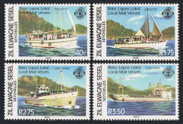 Seychelles Zil Elwannyen Sesel 36-39, MNH. Michel 36-39. Mail Boats, 1982. - Seychellen (1976-...)