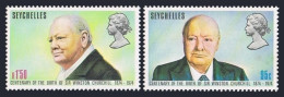 Seychelles 321-322,322a,MNH.Michel 326-327,Bl.4. Sir Winston Churchill,1974. - Seychellen (1976-...)