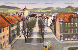 Reutlingen - Lederstrasse Mit Tübingertor Gel.1931 - Reutlingen