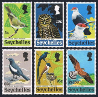 Seychelles 299-304,304a Sheet,MNH. Mi 301-306,Bl.3. Rare Birds 1972:Warbler,Owl, - Seychellen (1976-...)
