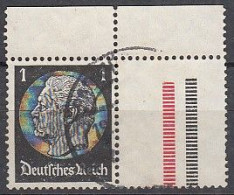 DR  KZ 26 1/2, Gestempelt, Hindenburg, 1937/39 - Zusammendrucke