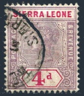Sierra Leone 40, Used. Michel . Queen Victoria 1897. - Sierra Leone (1961-...)
