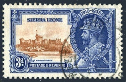 Sierra Leone 167, Used. Michel 115. King George V Silver Jubilee Of Reign, 1935. - Sierra Leona (1961-...)