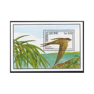 Sierra Leone 1242 Sheet, MNH. Michel 1464 Bl.130. Birds 1990. Palm Swift. - Sierra Leone (1961-...)
