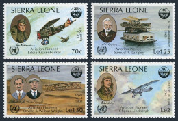 Sierra Leone 680-683, MNH. Michel 808-811. ICAO-40, 1985. Early Aviators. - Sierra Leone (1961-...)