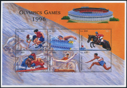 Sierra Leone 1881 Sheet,MNH. Olympics Atlanta-1996.Field Hockey,Swimming,Boxing, - Sierra Leone (1961-...)