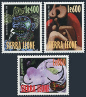 Sierra Leone 2128-2130,2131 Sheet,MNH. Paintings By Pablo Picasso,1998. - Sierra Leone (1961-...)