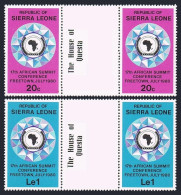 Sierra Leone 485-486 Gutter,MNH.Michel 612-613. African Summit Conference,1980. - Sierra Leone (1961-...)