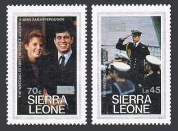 Sierra Leone 796-797,MNH.Michel 917,922. Wedding Prince Andrew,Sarah.New Value. - Sierra Leone (1961-...)