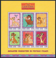 Sierra Leone 2124-25 Af,2126-27,MNH. Disney's The Lion King,Simba's Pride.1998._x000D_
 - Sierra Leone (1961-...)