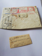 90C ) Storia Postale Cartoline, Intero, Lettera Opera Balilla Roma - Marcophilie