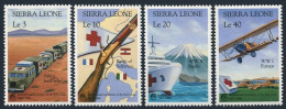 Sierra Leone 1005-1008,1009,MNH. Red Cross & Red Crescent-125,1988.Nobel,Dunant. - Sierra Leona (1961-...)
