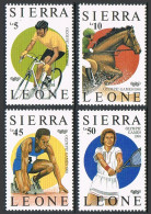 Sierra Leone 874-877,878, MNH. Mi 997-1000, Bl.61. Olympics Seoul-1988. Cycling, - Sierra Leone (1961-...)