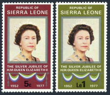 Sierra Leone 440-441,MNH.Michel 567-568. QE II Reign,25th Ann.1977. - Sierra Leona (1961-...)