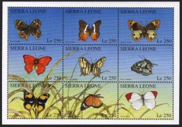 Sierra Leone 1910 Ai Sheet, MNH. Butterflies 1996. - Sierra Leona (1961-...)