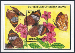 Sierra Leone 1642,MNH.Michel 2021 Bl.222. Butterfly Kallimoldes Rumla,1993. - Sierra Leone (1961-...)