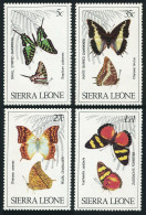 Sierra Leone 487-490, MNH. Michel 614-617. Butterflies 1980. Striped Swordtail, - Sierra Leona (1961-...)