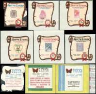 Sierra Leone 369-374,C84-C89,MNH.Michel 437-448. Free-form Stamps,1969.Kennedy. - Sierra Leona (1961-...)