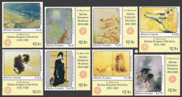 Sierra Leone 1054-1061/label,1062-1063,MNH. Hirohito,1989.Paintings By Seiho. - Sierra Leona (1961-...)
