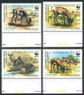 Somalia 607-610, MNH. Michel 444-447. WWF 1992. Gazelles. - Somalia (1960-...)