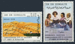 Somalia 412-413,MNH.Michel 215-216. October 21st Revolution,5th Ann.1974.Desert, - Somalië (1960-...)