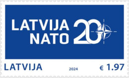 Latvia - 2024 - Latvia In NATO - 20 Years - Mint Stamp - Lettland