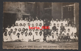 Postal Fotográfico * Porto * Sopa Escolar Das Aulas Do Carmo 1941-42 * Foto De Grupo Alunos - Porto