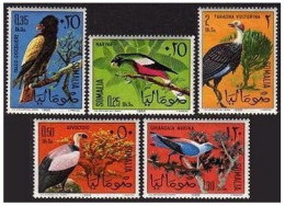 Somalia 287-291, MNH. Mi 84-88. Birds 1966. Narina's Trogon, Eagle,Vulture,Fowl. - Somalia (1960-...)