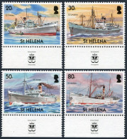 St Helena 857-860,MNH. Merchant Ships,2004.Umtata,Umzinto,Umpali,Umbilo.  - Saint Helena Island