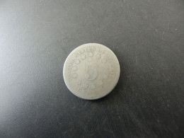 USA 5 Cents 1867 - 1866-83: Shield (Écusson)