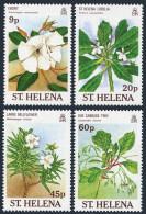 St Helena 505-508,MNH.Michel 495-498. Rare Plants 1989.Ebony,Lobelia,She Cabbage - Isola Di Sant'Elena